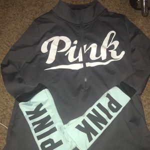 PINK ultimate half zip